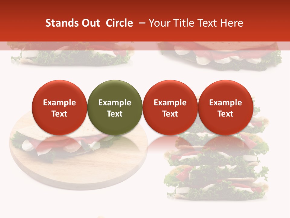 Salad Wrap Isolated PowerPoint Template