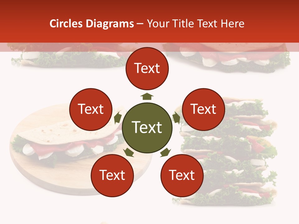 Salad Wrap Isolated PowerPoint Template