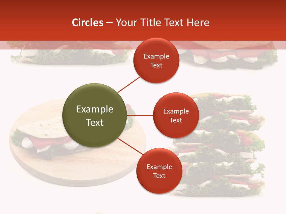 Salad Wrap Isolated PowerPoint Template