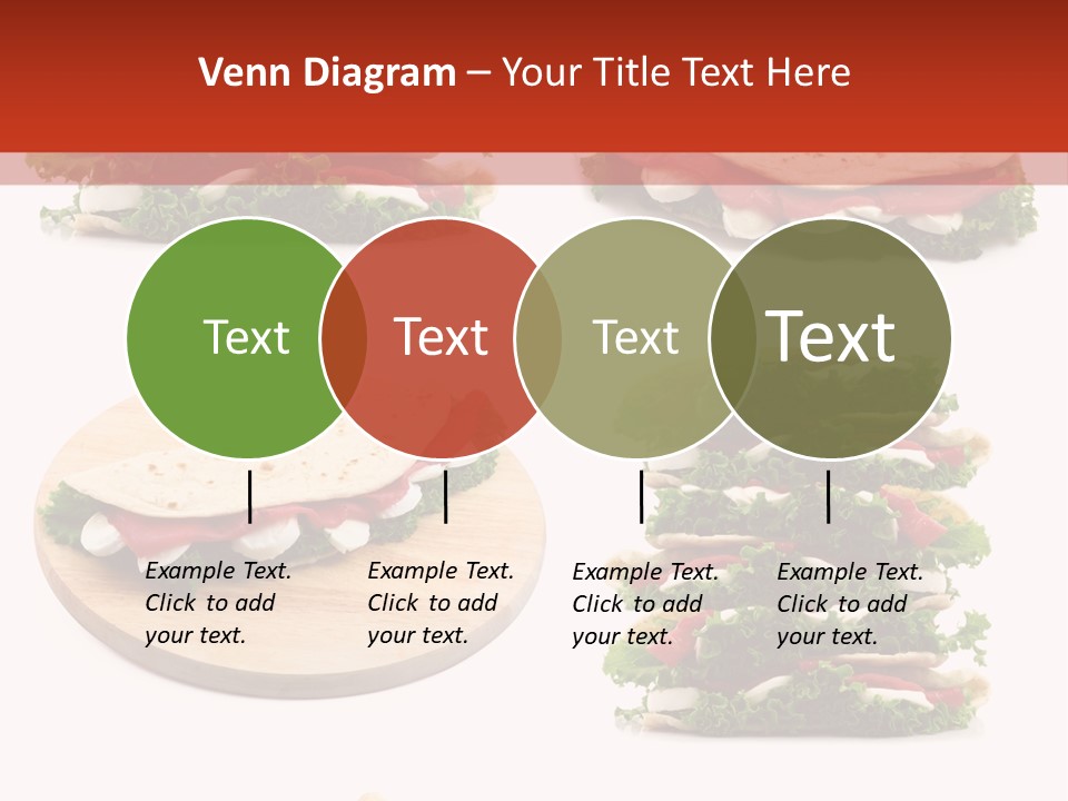 Salad Wrap Isolated PowerPoint Template