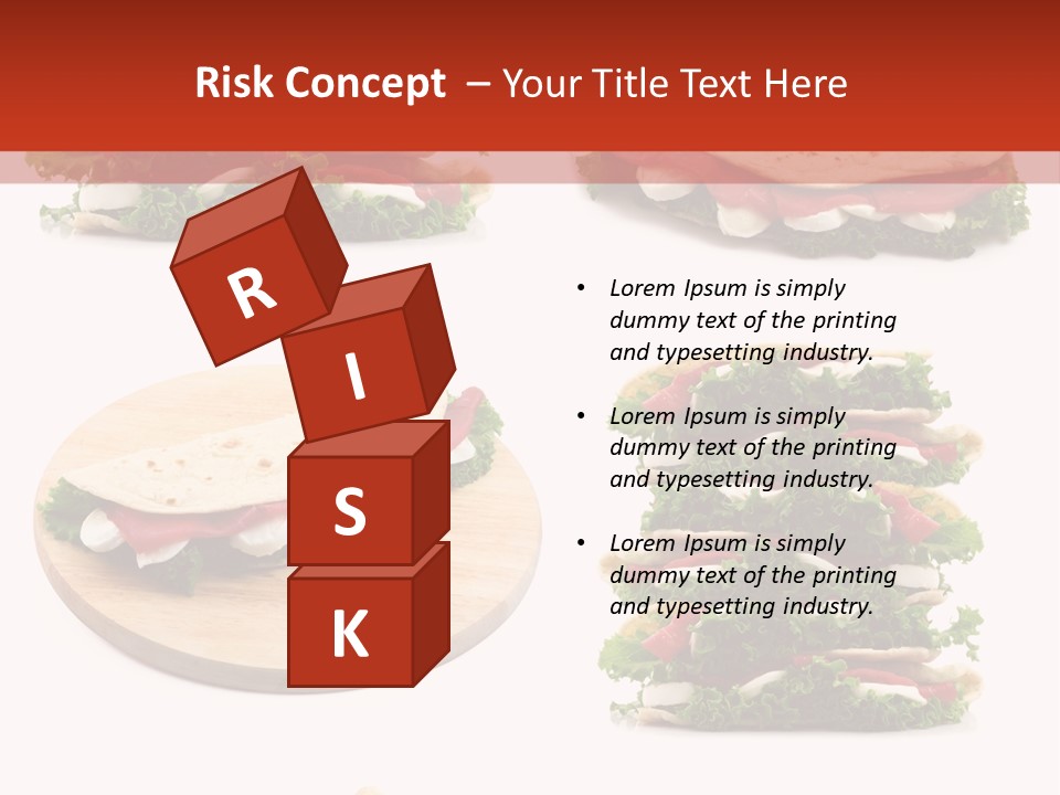 Salad Wrap Isolated PowerPoint Template