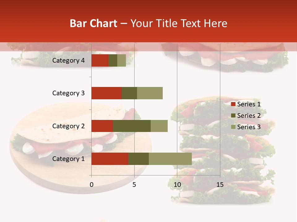 Salad Wrap Isolated PowerPoint Template