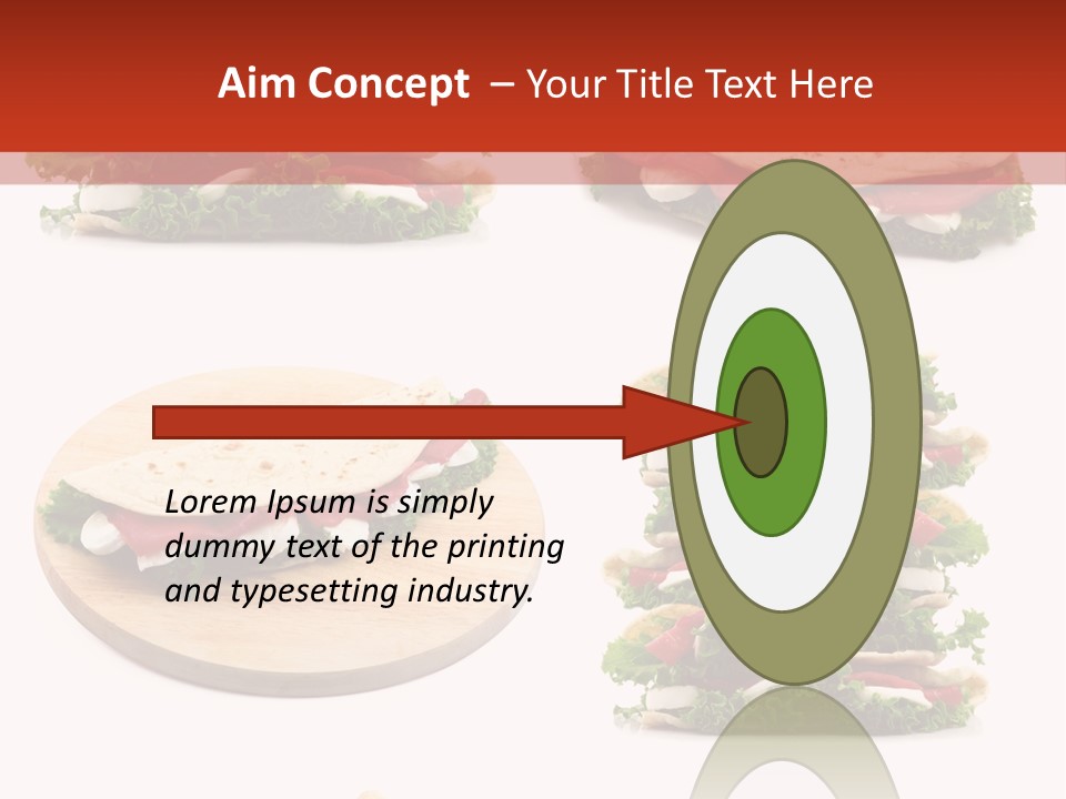 Salad Wrap Isolated PowerPoint Template