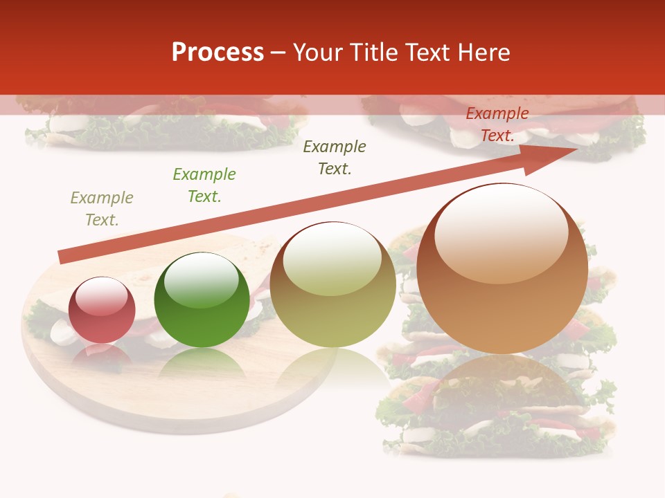 Salad Wrap Isolated PowerPoint Template