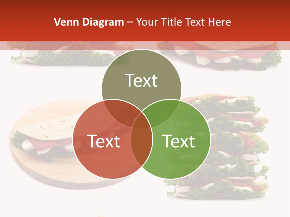 Salad Wrap Isolated PowerPoint Template