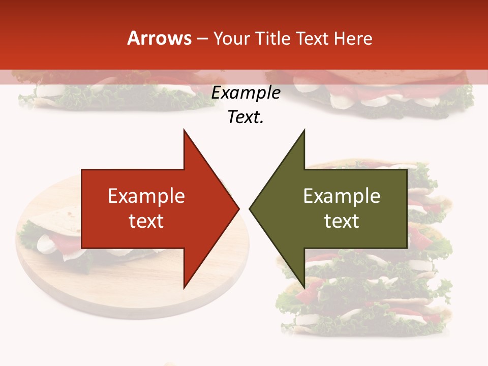 Salad Wrap Isolated PowerPoint Template