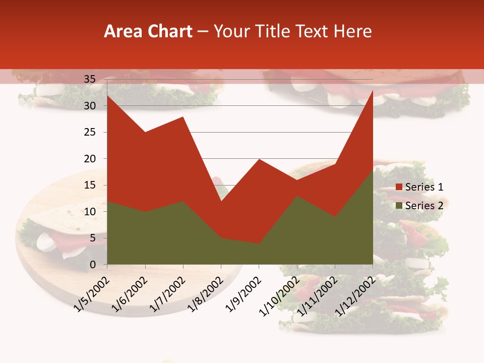 Salad Wrap Isolated PowerPoint Template