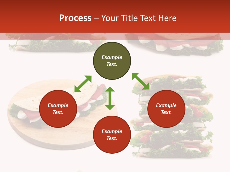 Salad Wrap Isolated PowerPoint Template