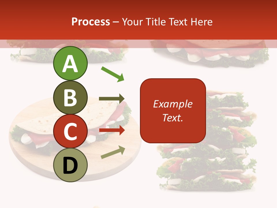 Salad Wrap Isolated PowerPoint Template