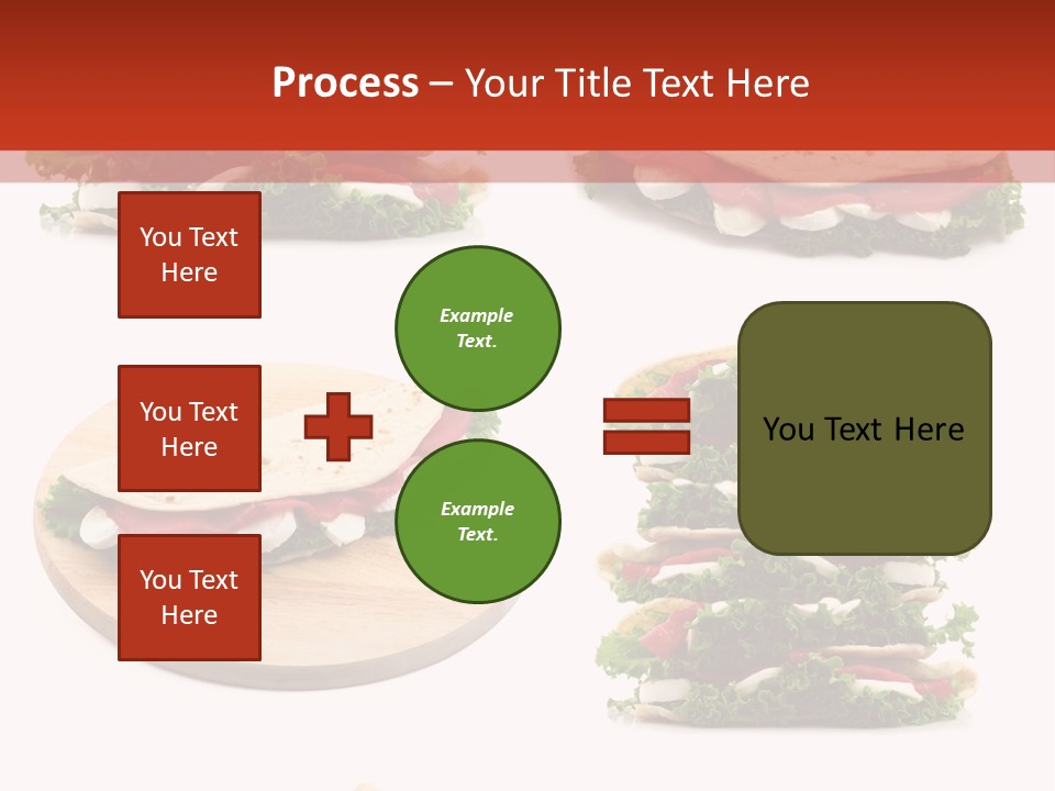 Salad Wrap Isolated PowerPoint Template