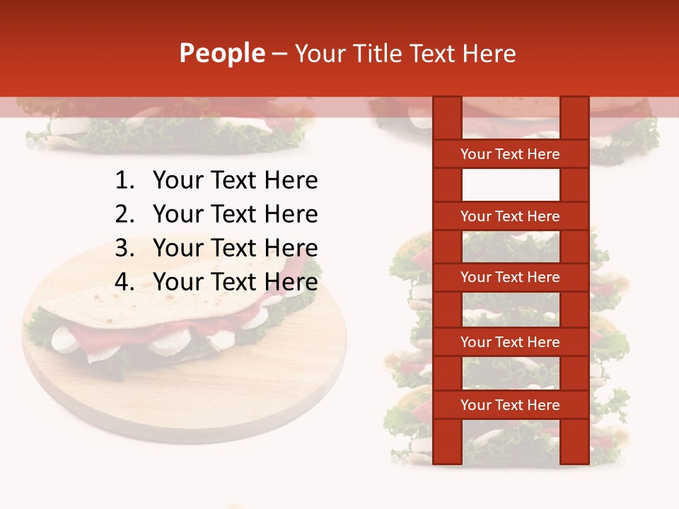 Salad Wrap Isolated PowerPoint Template