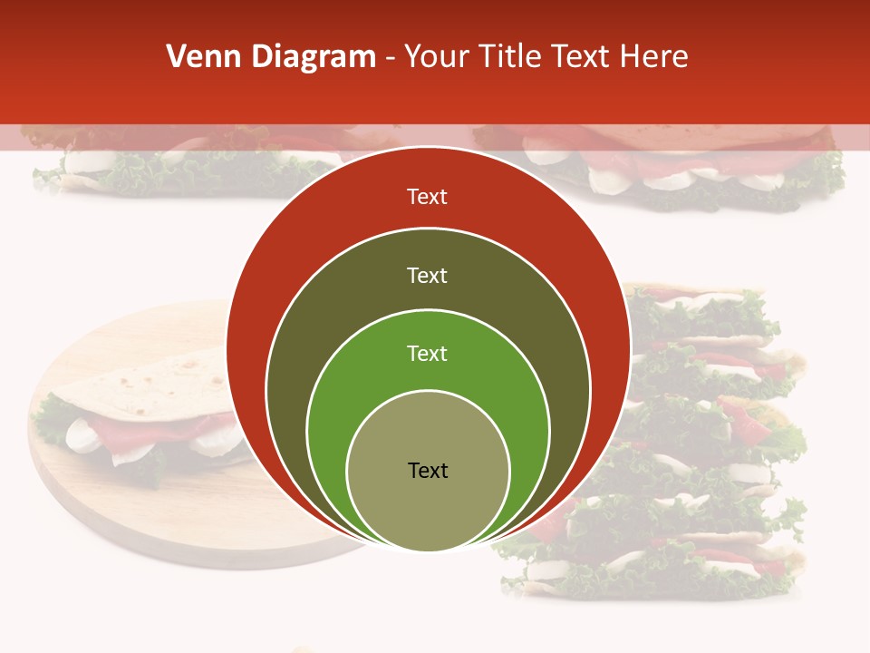 Salad Wrap Isolated PowerPoint Template