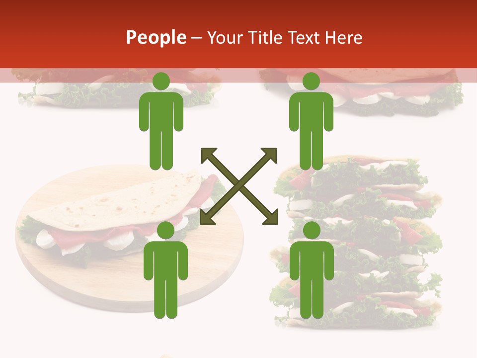 Salad Wrap Isolated PowerPoint Template