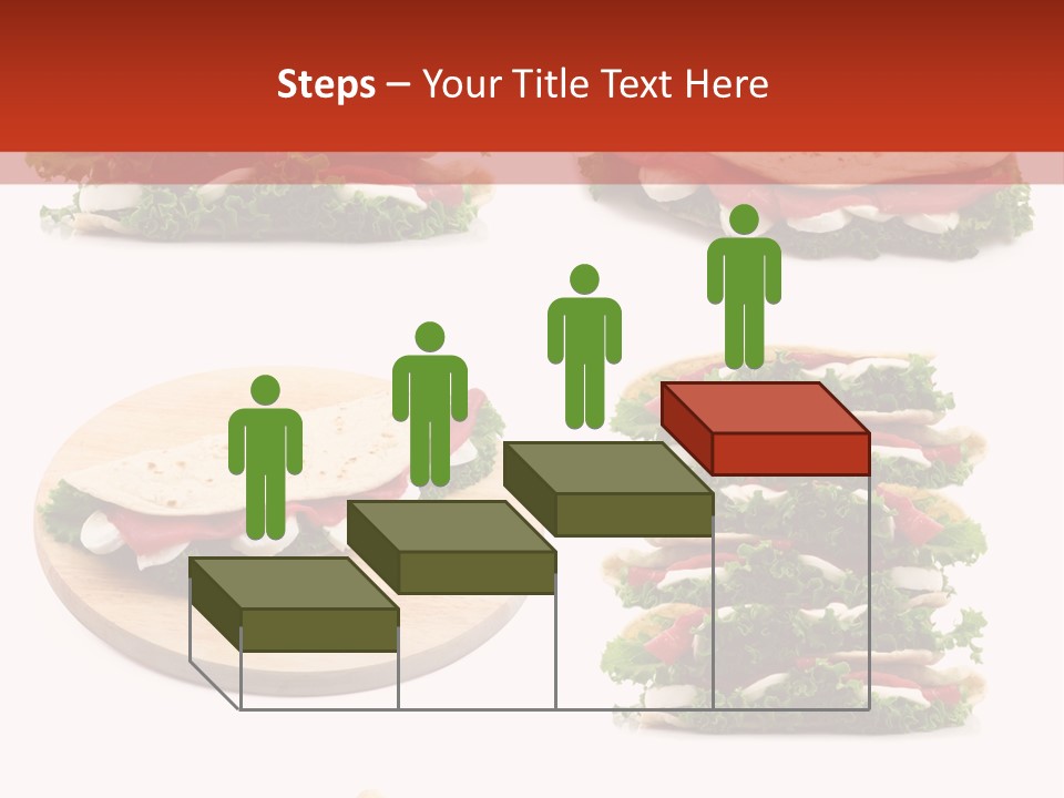 Salad Wrap Isolated PowerPoint Template