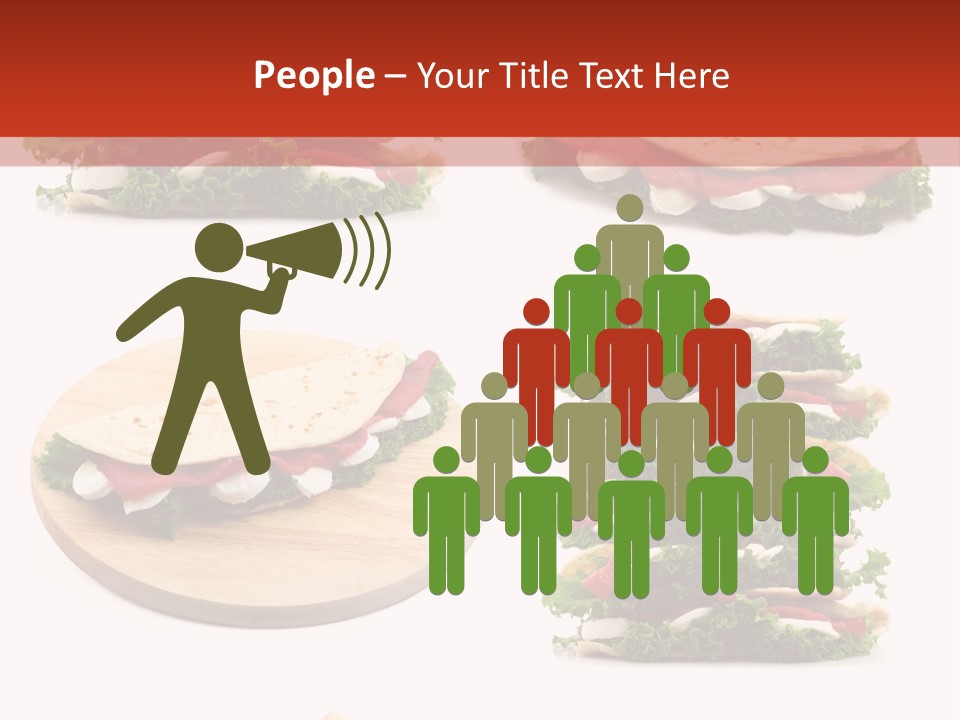 Salad Wrap Isolated PowerPoint Template