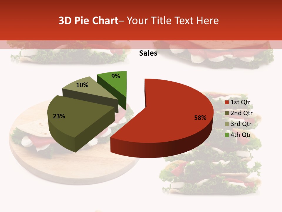 Salad Wrap Isolated PowerPoint Template