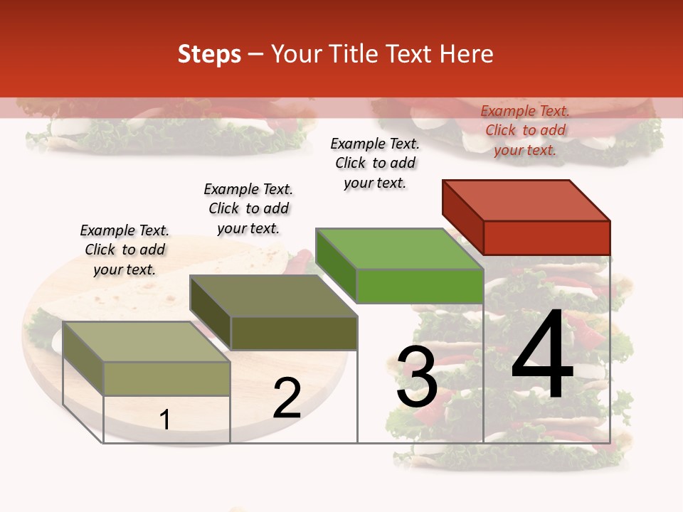 Salad Wrap Isolated PowerPoint Template