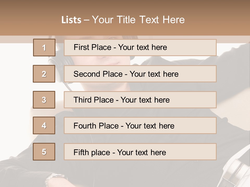 Home Stereo Casual PowerPoint Template