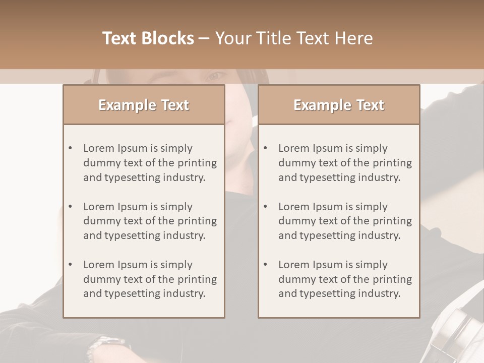 Home Stereo Casual PowerPoint Template