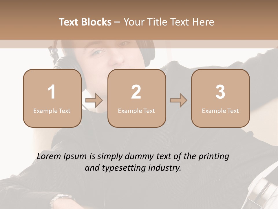 Home Stereo Casual PowerPoint Template