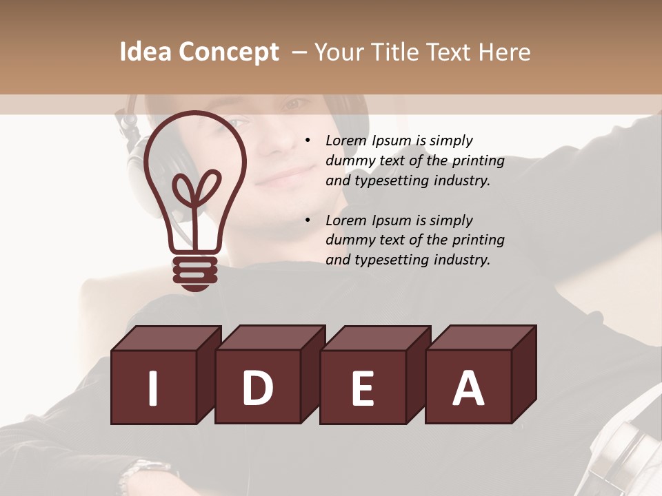 Home Stereo Casual PowerPoint Template