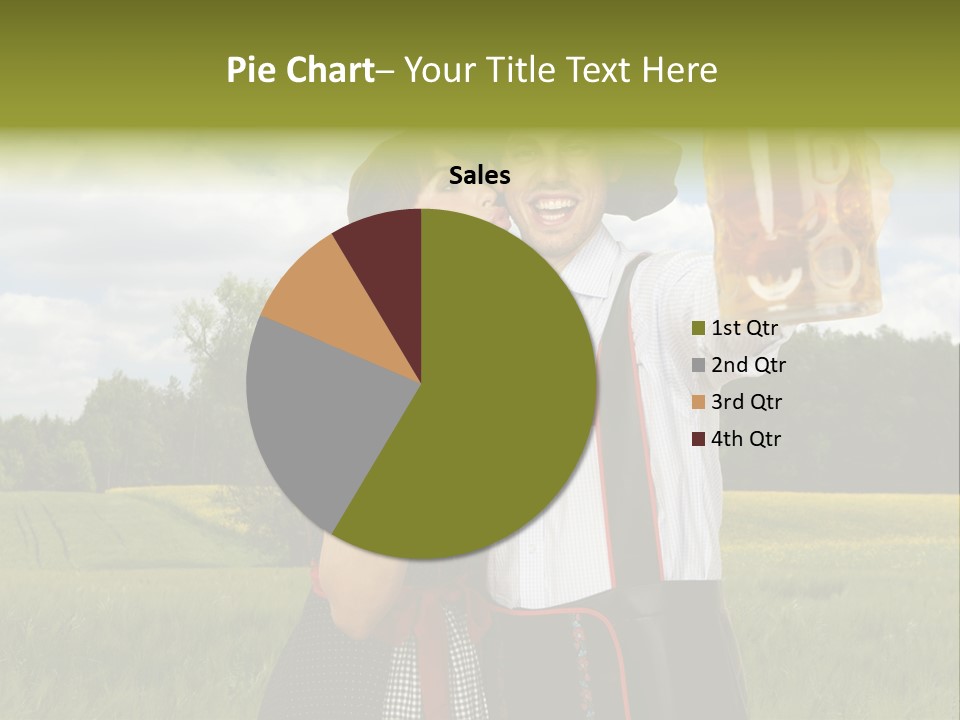 Field Couple Kiss PowerPoint Template