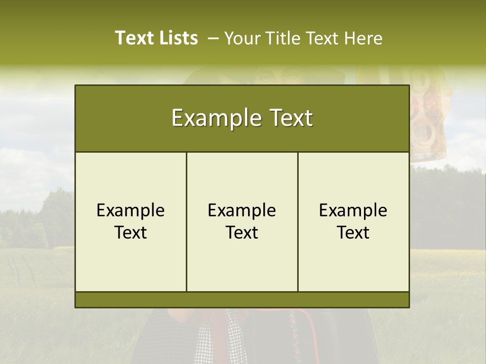 Field Couple Kiss PowerPoint Template