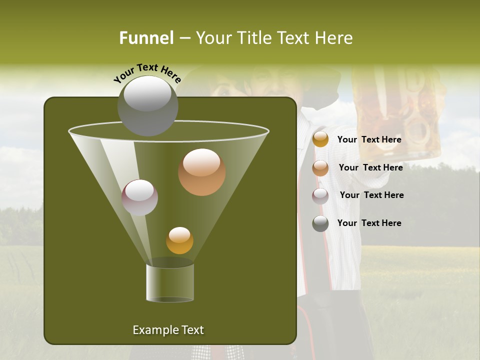 Field Couple Kiss PowerPoint Template