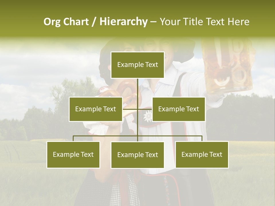 Field Couple Kiss PowerPoint Template