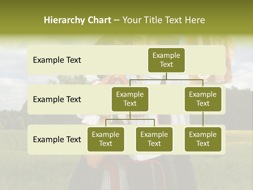 Field Couple Kiss PowerPoint Template