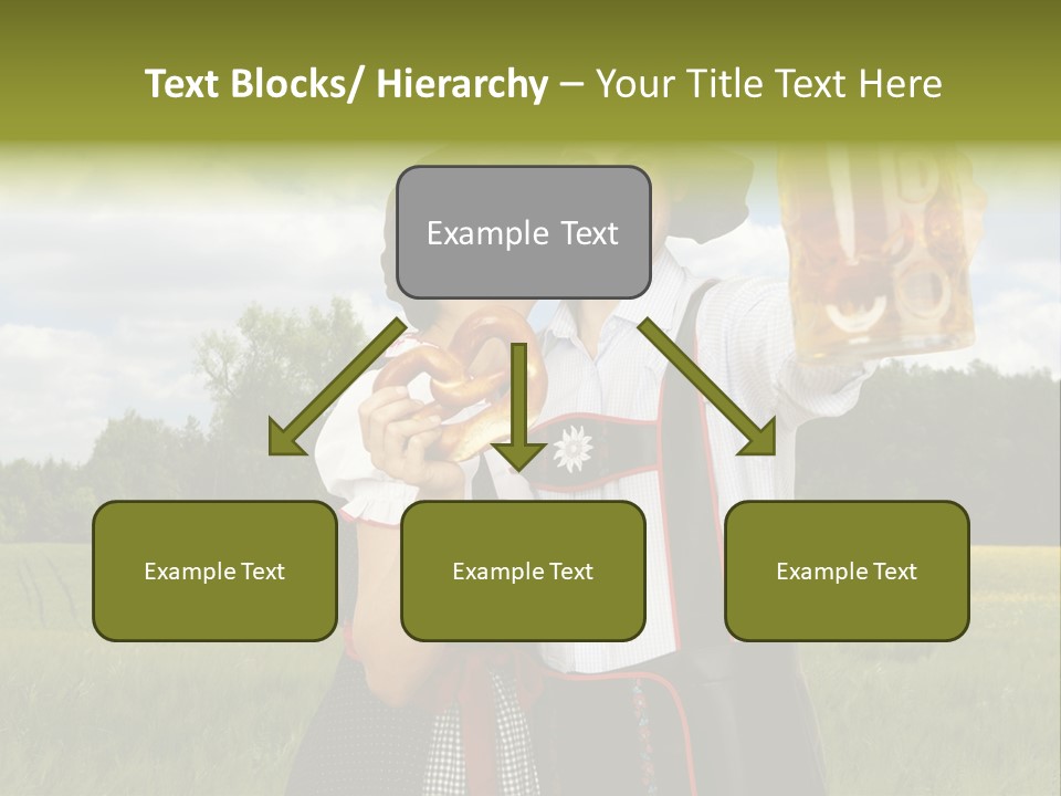 Field Couple Kiss PowerPoint Template