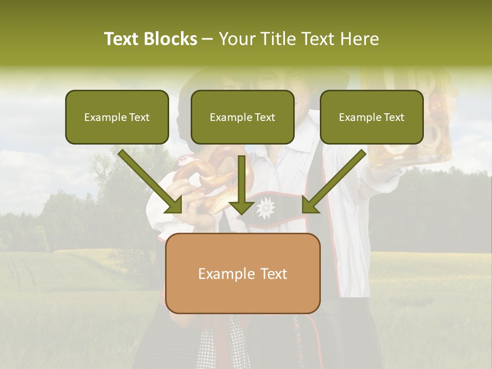 Field Couple Kiss PowerPoint Template