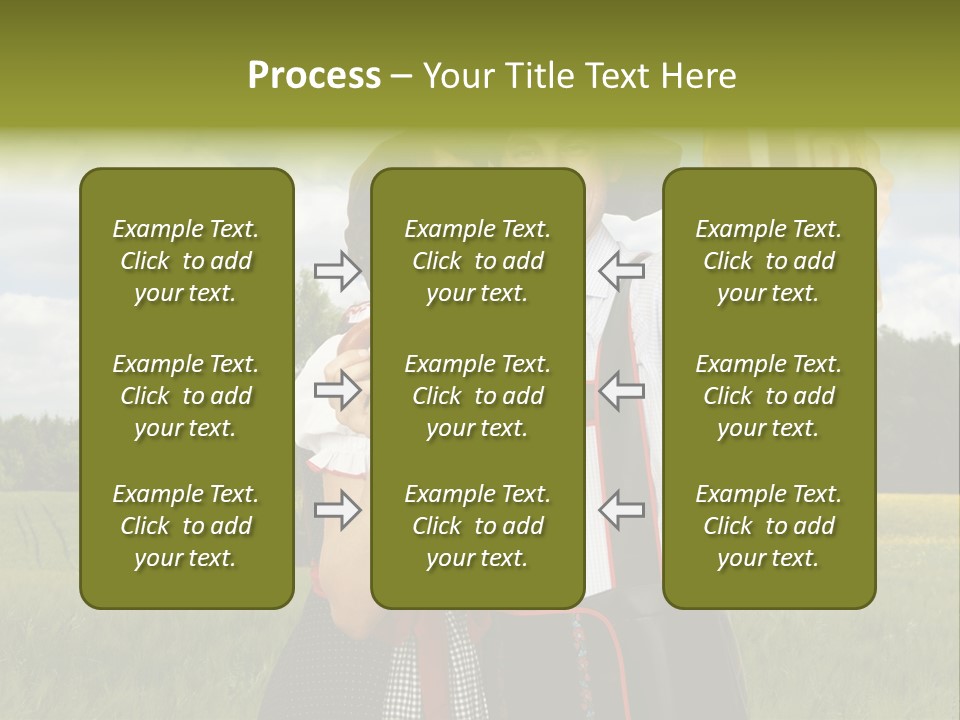 Field Couple Kiss PowerPoint Template