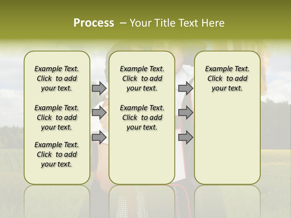 Field Couple Kiss PowerPoint Template