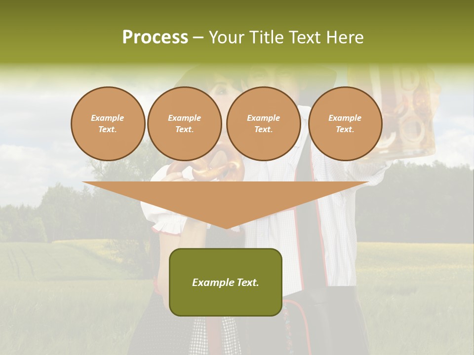 Field Couple Kiss PowerPoint Template