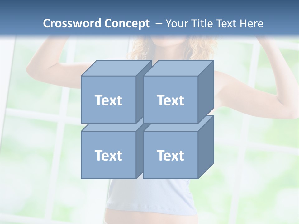 People Pumping Weight PowerPoint Template