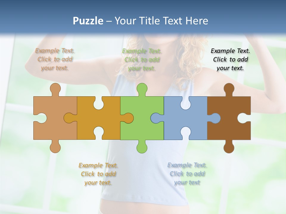 People Pumping Weight PowerPoint Template