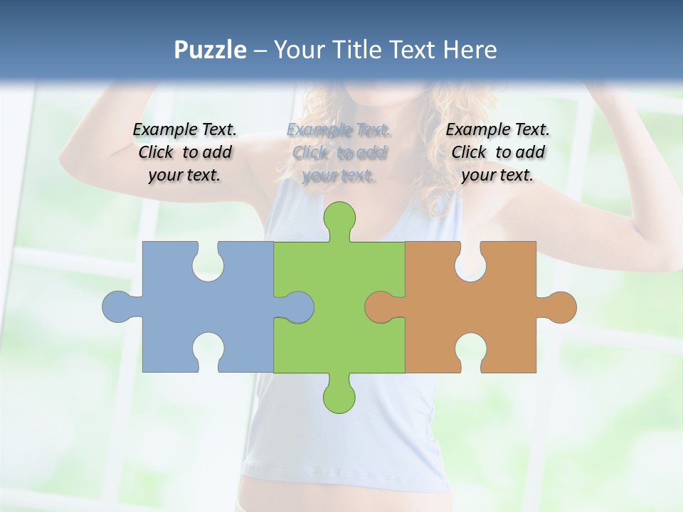 People Pumping Weight PowerPoint Template