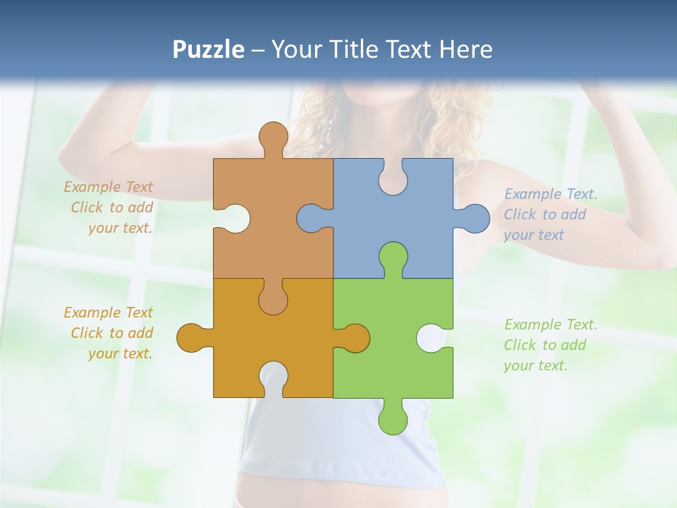 People Pumping Weight PowerPoint Template