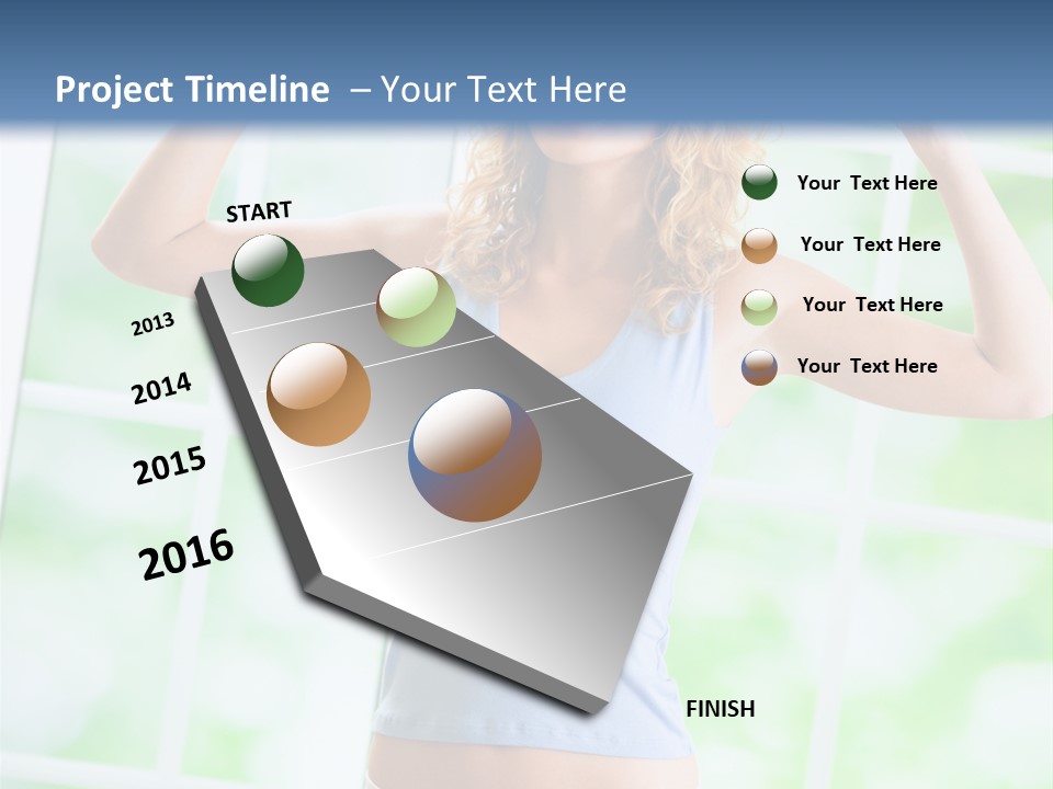 People Pumping Weight PowerPoint Template