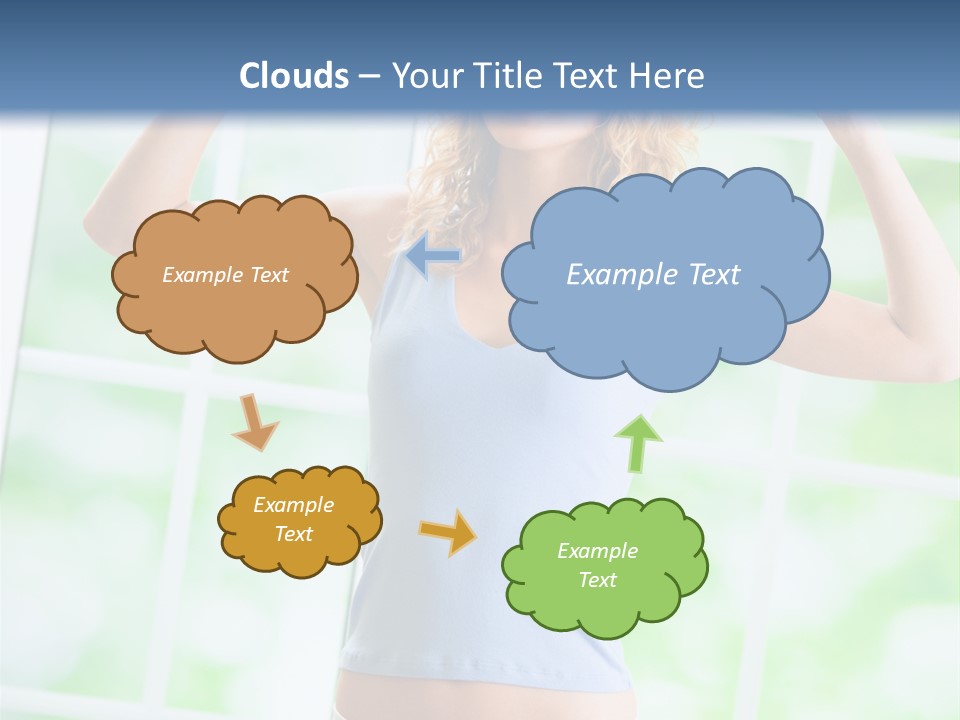 People Pumping Weight PowerPoint Template