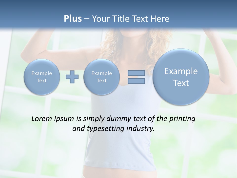 People Pumping Weight PowerPoint Template
