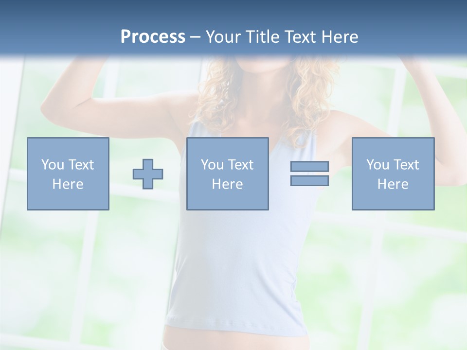 People Pumping Weight PowerPoint Template