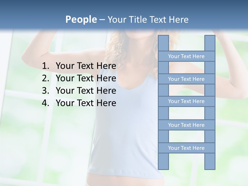 People Pumping Weight PowerPoint Template