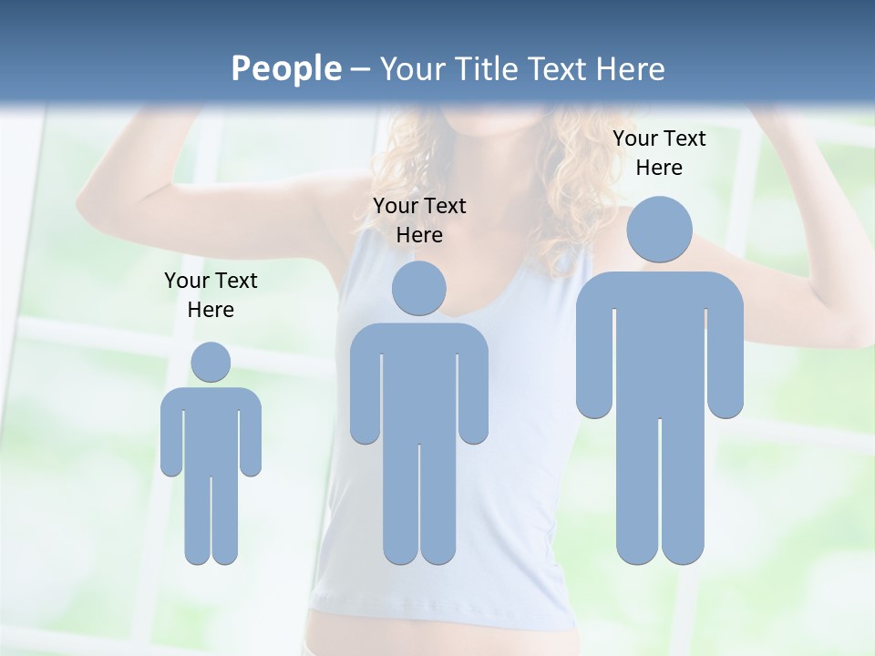 People Pumping Weight PowerPoint Template