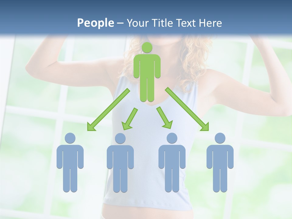 People Pumping Weight PowerPoint Template