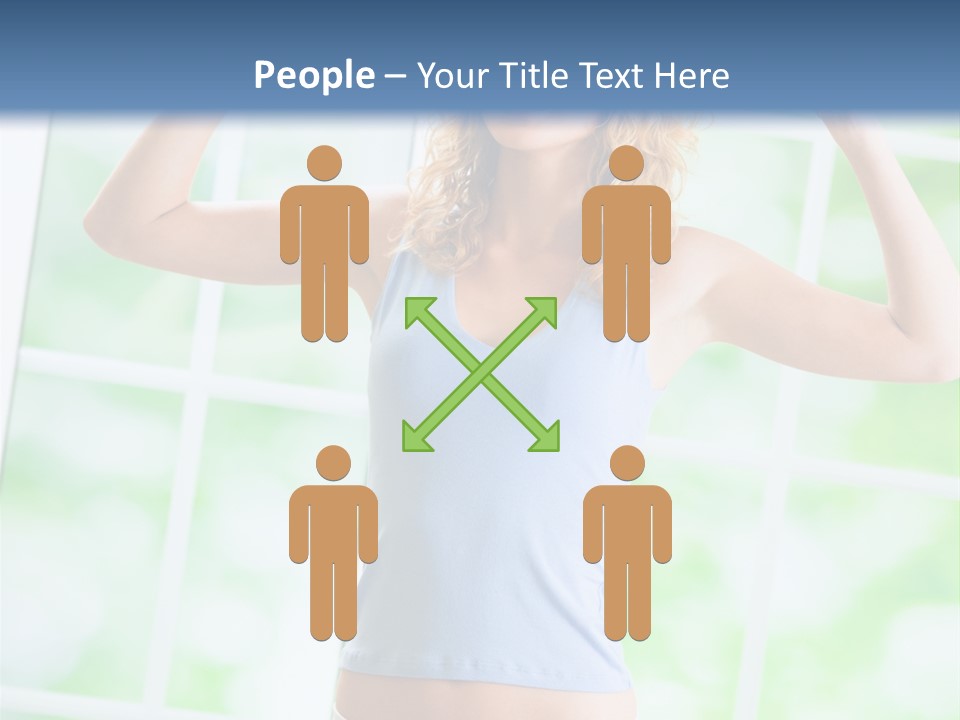 People Pumping Weight PowerPoint Template
