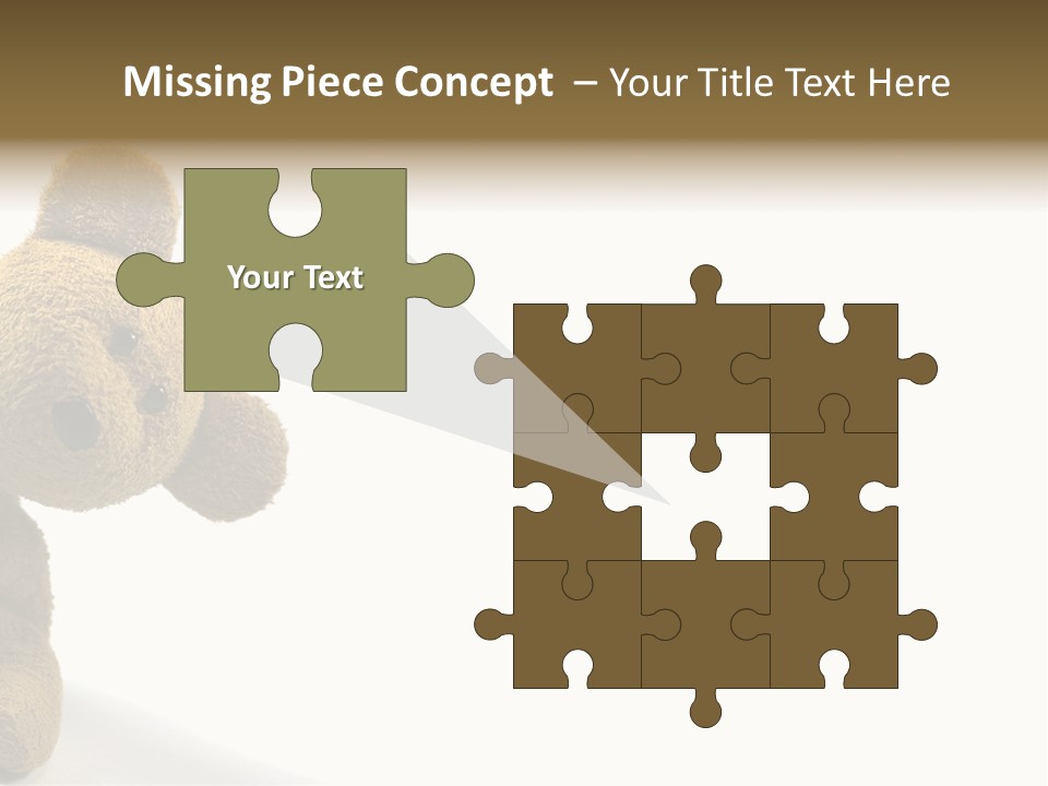 Insert Child Brown PowerPoint Template