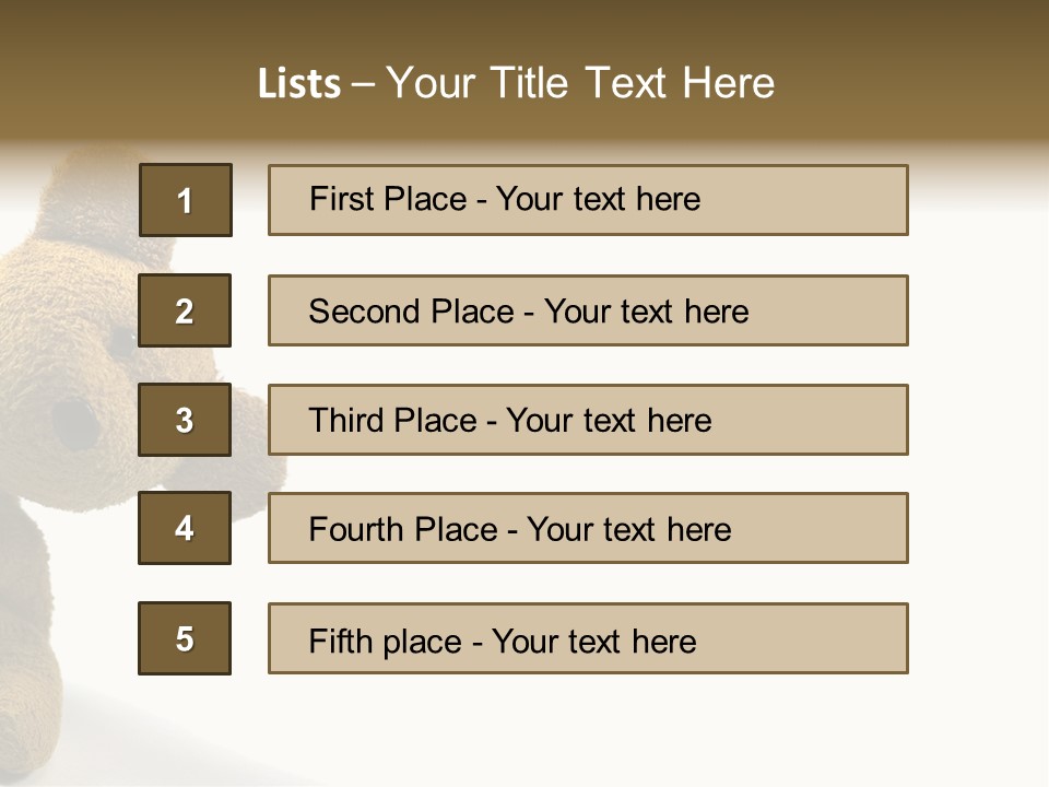Insert Child Brown PowerPoint Template