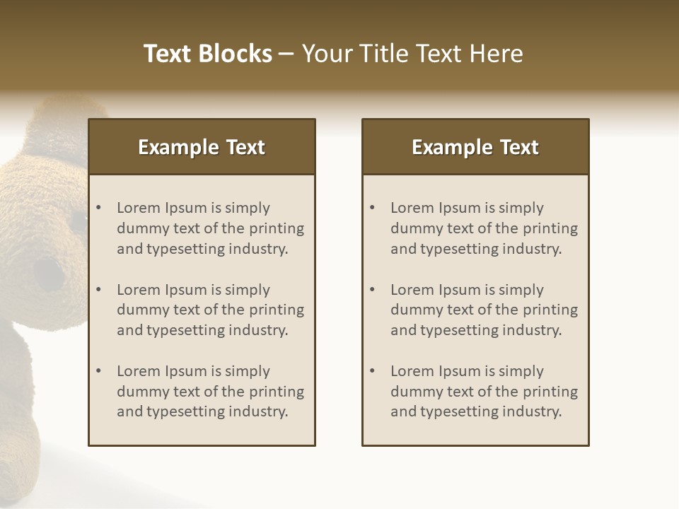Insert Child Brown PowerPoint Template